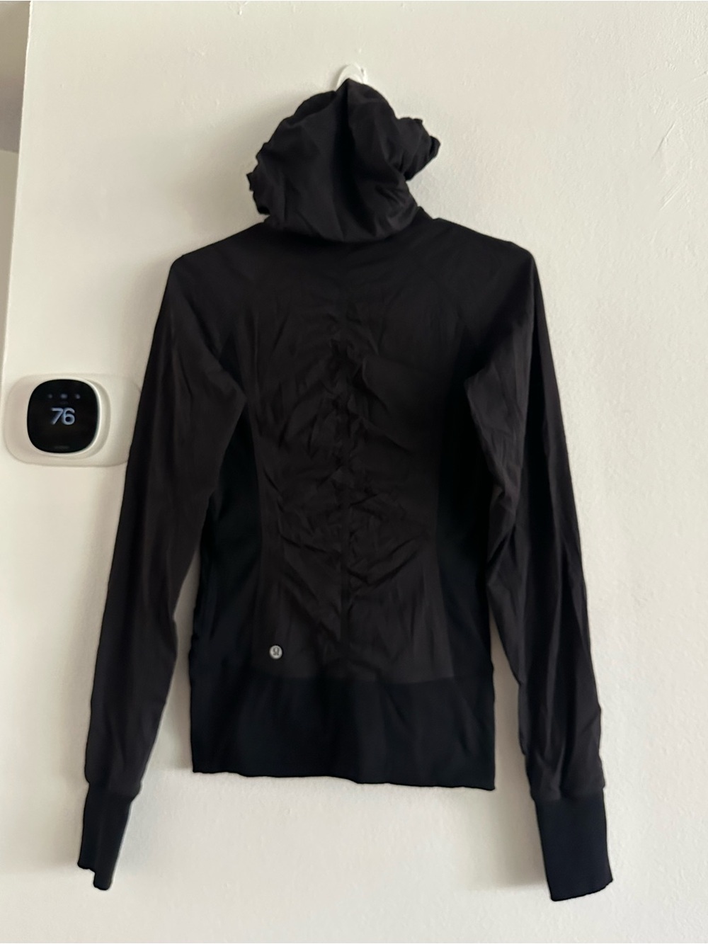 Lululemon women Black Hooded Athletic Jacket 6